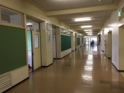 3学年の廊下
