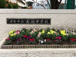 正門前の花壇