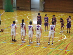 新人大会　女子バスケットボール部