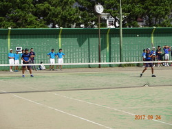 試合中の写真