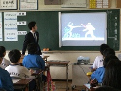 教室での授業の様子