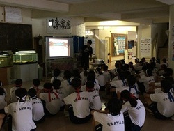 学年フロアでの練習