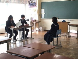 全校面接の様子