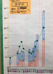 欠席者のグラフ