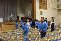 3年生を送る会前日準備