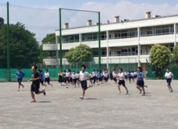 避難訓練の様子