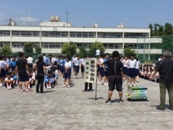 避難訓練の様子