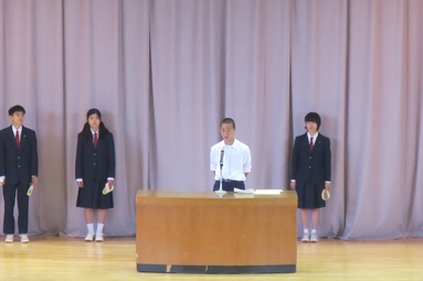 前期任命式写真