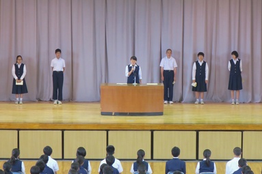 前期任命式写真