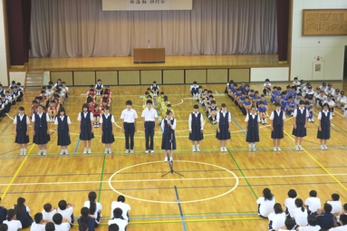 部活動壮行会写真