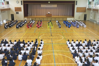 部活動壮行会写真