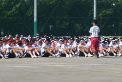 体育祭直前の全体練習