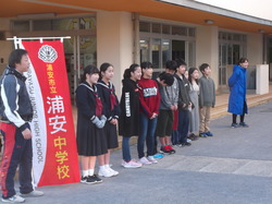小中連携あいさつ運動