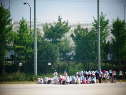 写真：避難後