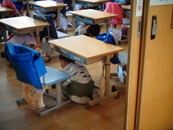 写真：避難訓練