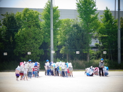 写真：避難訓練