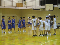 新人大会　男子バスケットボール部