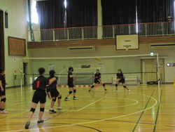 女子バレーボール部が発表している写真