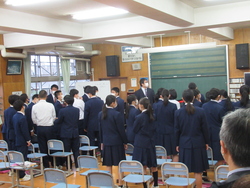 3年音楽の授業の様子