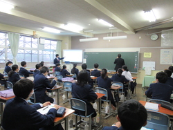 2年生の数学の授業の写真