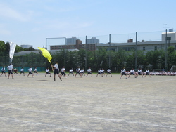 演武団が演武を行っている写真