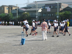 短距離走の練習