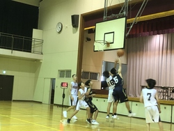 新人戦　男子バスケットボール部