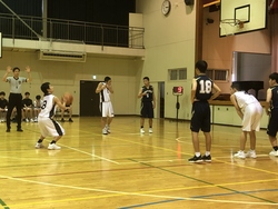 新人戦　男子バスケットボール部