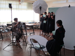 卒業アルバム写真撮影