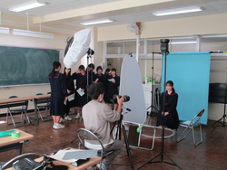 卒業アルバム写真撮影