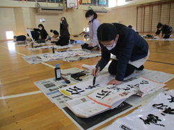 書初め練習会07