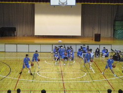 女子バスケットボール部の発表