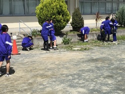 体育祭前日準備