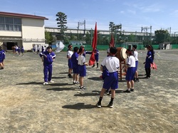体育祭前日準備