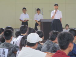 部活動壮行会