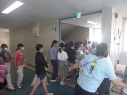 避難の様子
