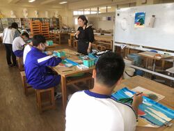 終業式前日の様子