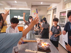 火が付いた