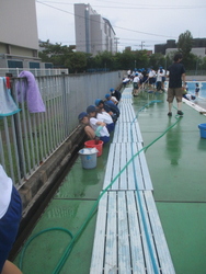 汚れを目の当たりにし