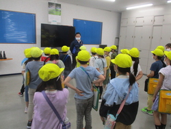 見学の約束を聞きました