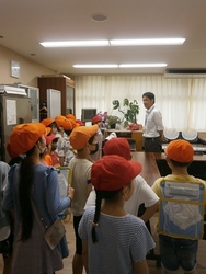校長室でも少し緊張していたかな。