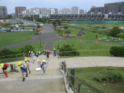 海浜公園では、休憩