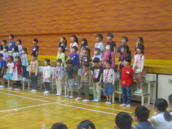 1年生、しっかりしています