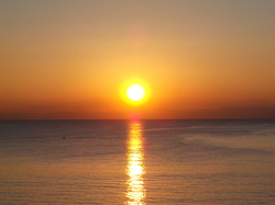 夕日