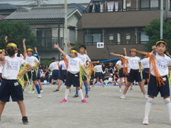 赤組応援団