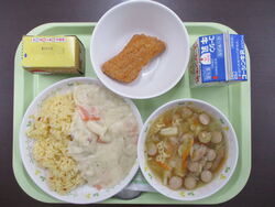 2学期最後の給食