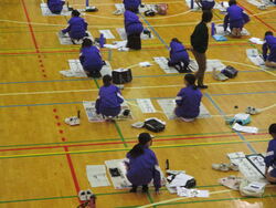 1年生書初め大会