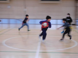2025.01.20　タグラグビー練習風景