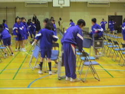 3年生を送る会前日