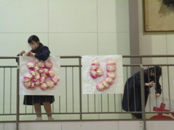 3年生を送る会前日